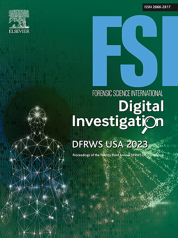 Go to journal home page - Forensic Science International: Digital Investigation